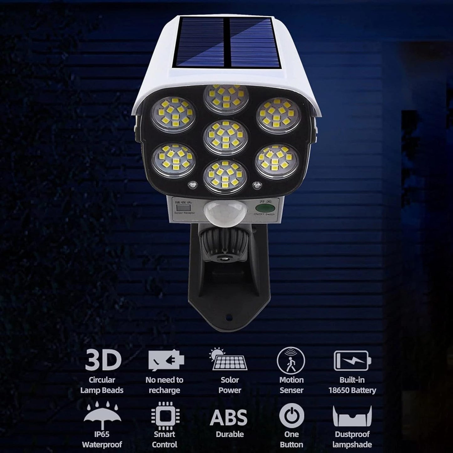 Luz solar con sensor