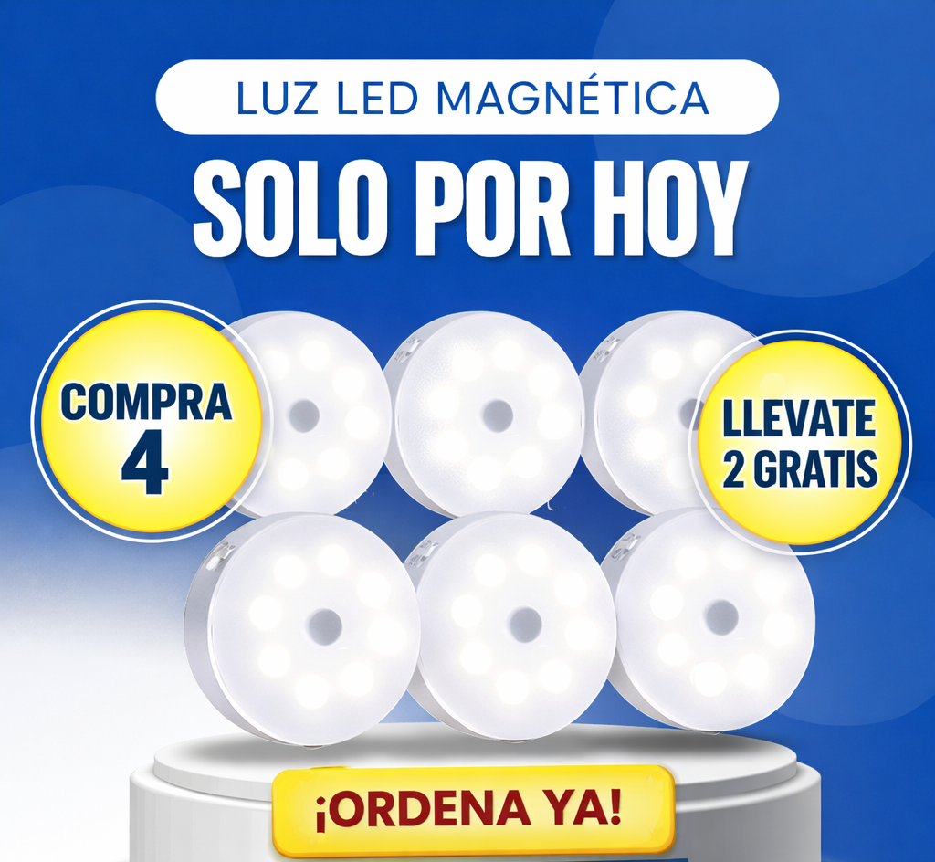 Luz LED RGB - Recargable - Magnética