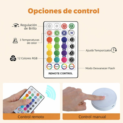 Luz LED RGB - Recargable - Magnética